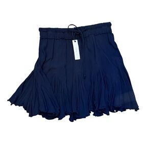 NWT Olivaceous Black Ruffle Mini Skirt Medium